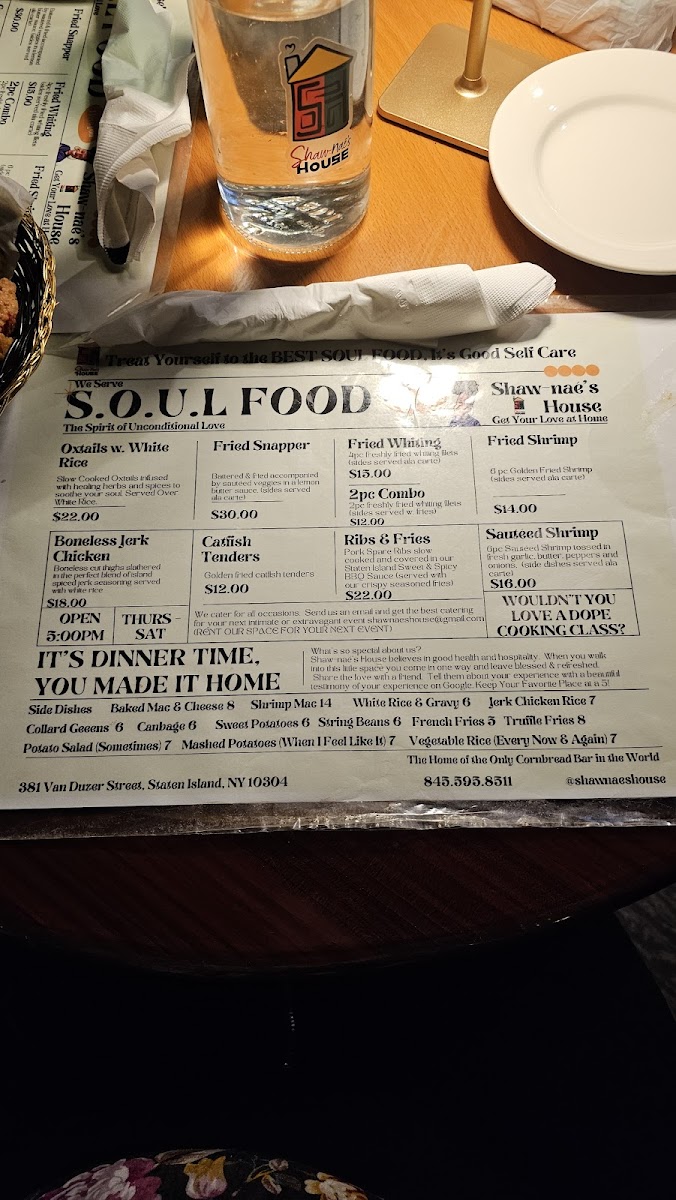 Menu Shaw-Nae’S House-5