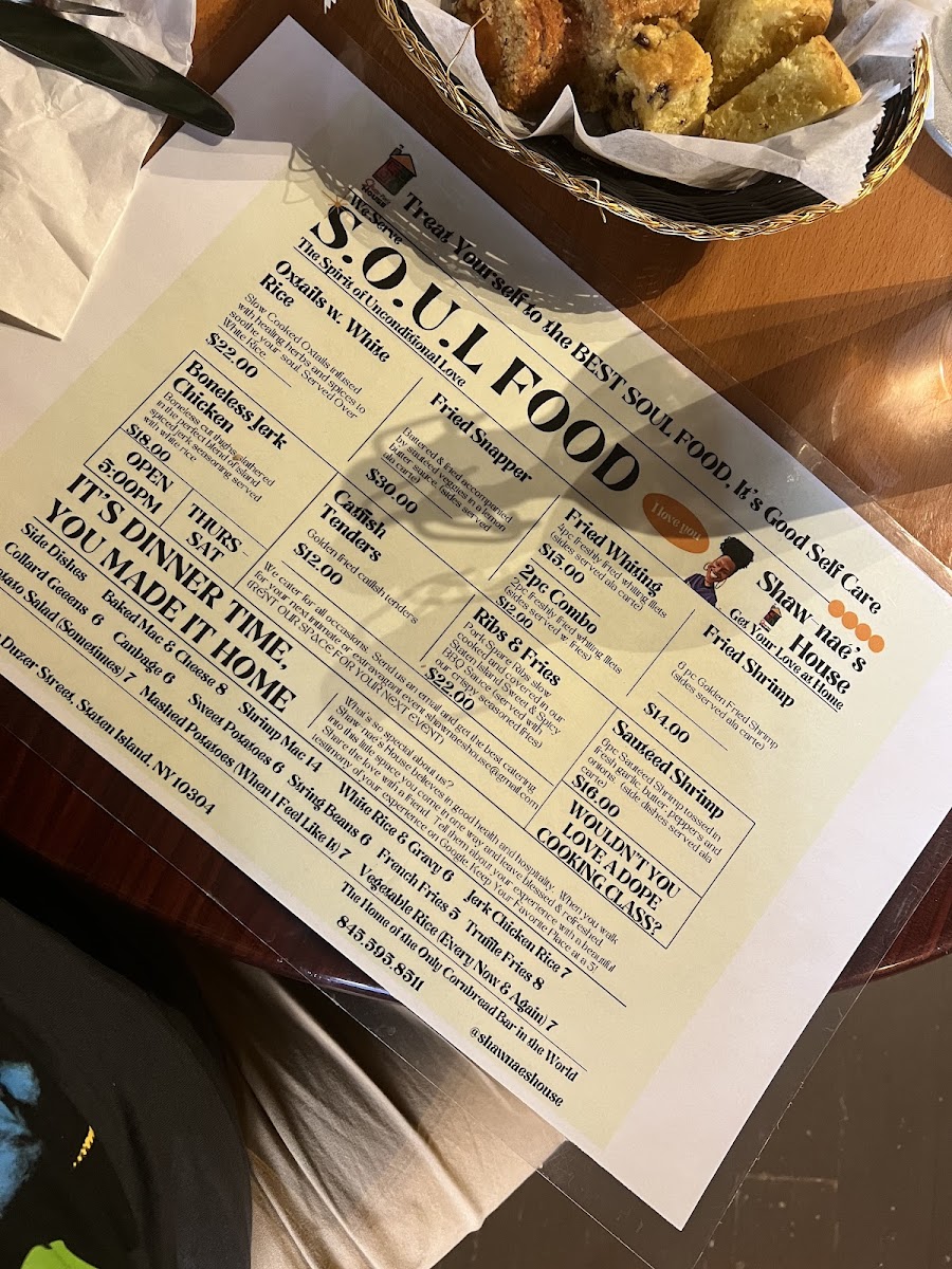 Menu Shaw-Nae’S House-9